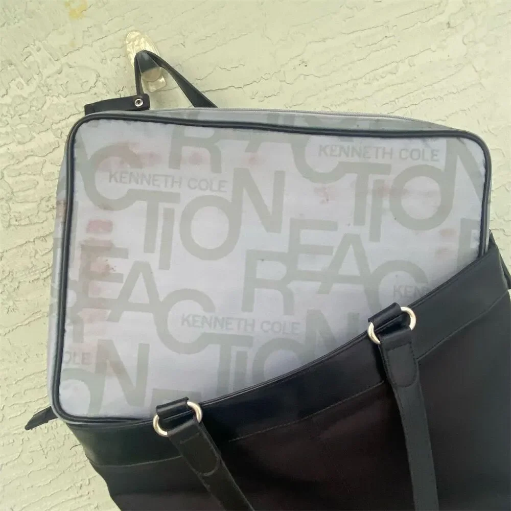 Kenneth Cole Reaction Women's Black Laptop Tote Bag Workwear